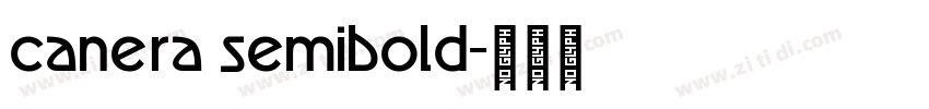 canera semibold字体转换